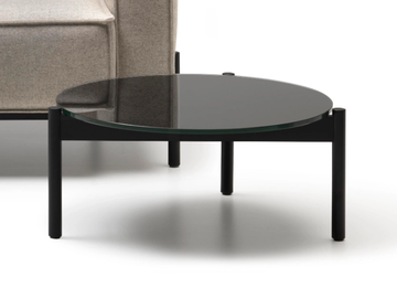 DS-22 - Round low glass coffee table by de Sede - view 2